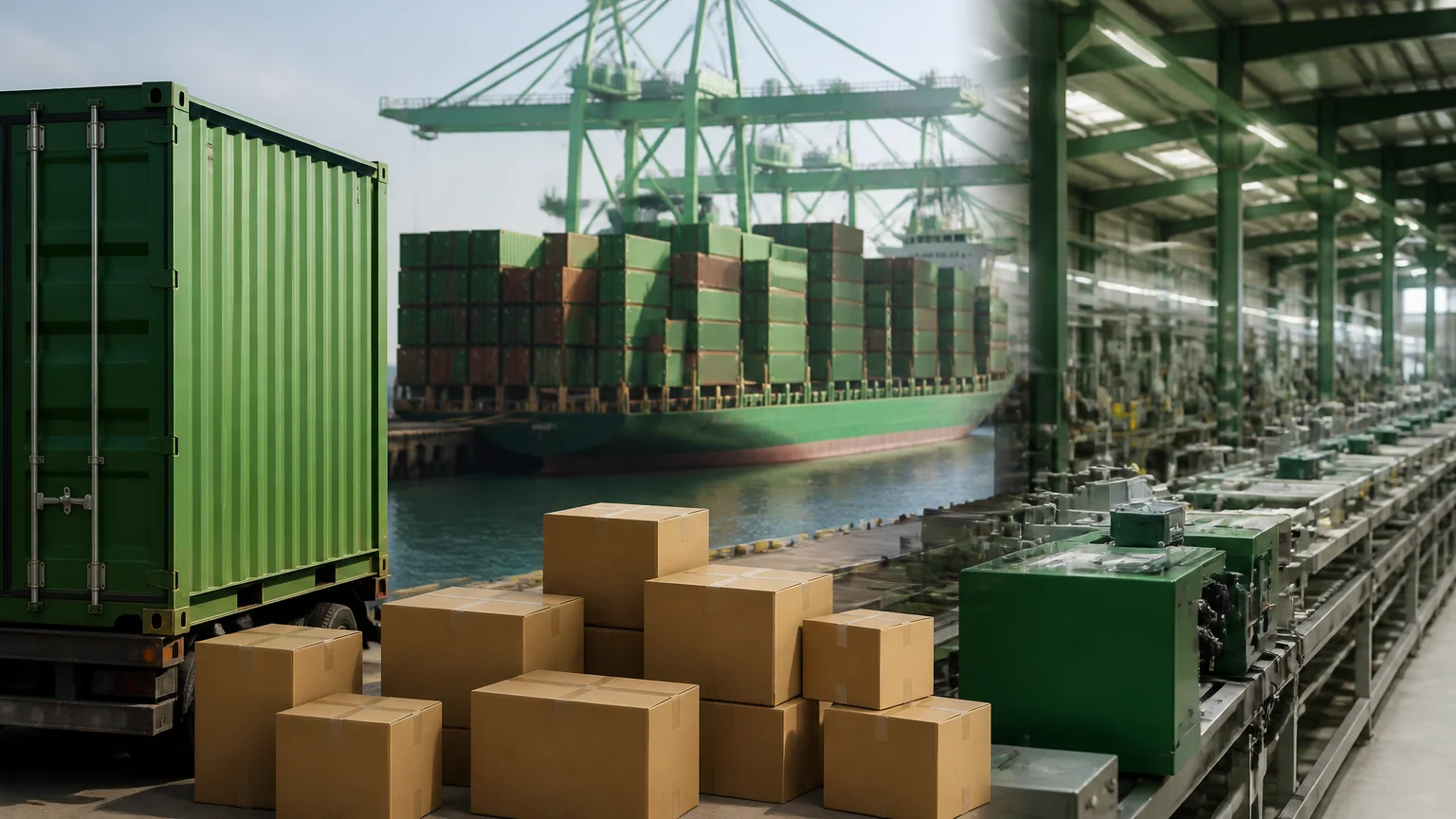 Importação, tarifa e produto asiático na indústria